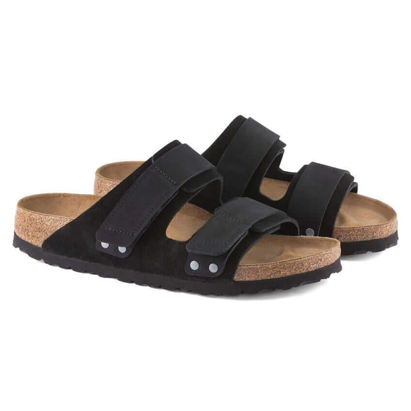 Birkenstock Uji Black Nubuck/Suede Leather