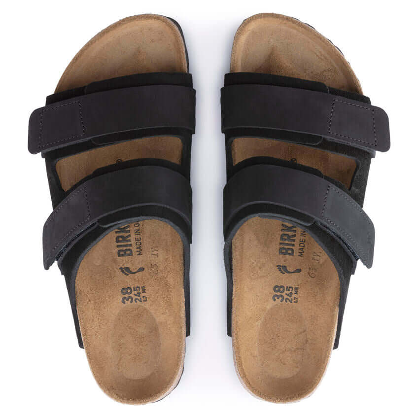 Birkenstock Uji Black Nubuck/Suede Leather