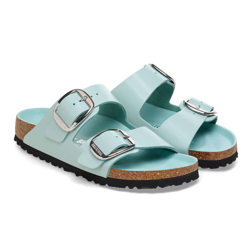 Birkenstock Arizona Big Buckle Shine Surf Green