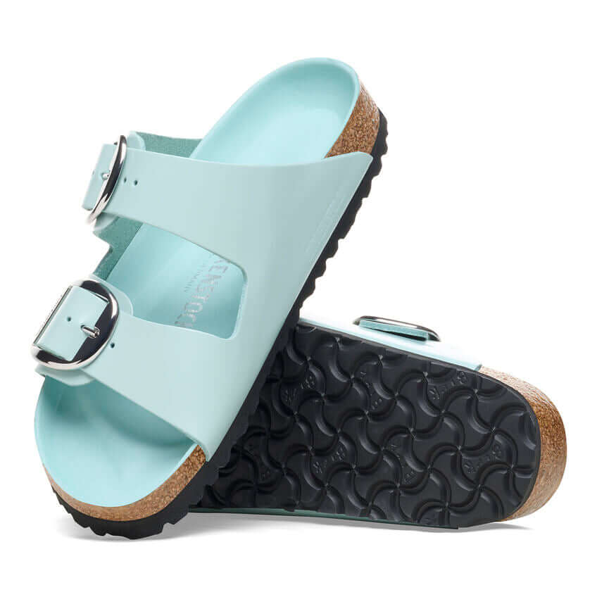 Birkenstock Arizona Big Buckle Shine Surf Green