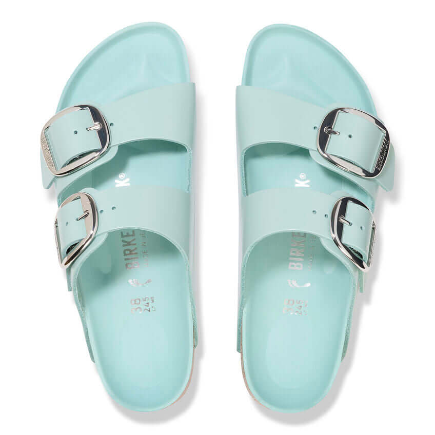 Birkenstock Arizona Big Buckle Shine Surf Green