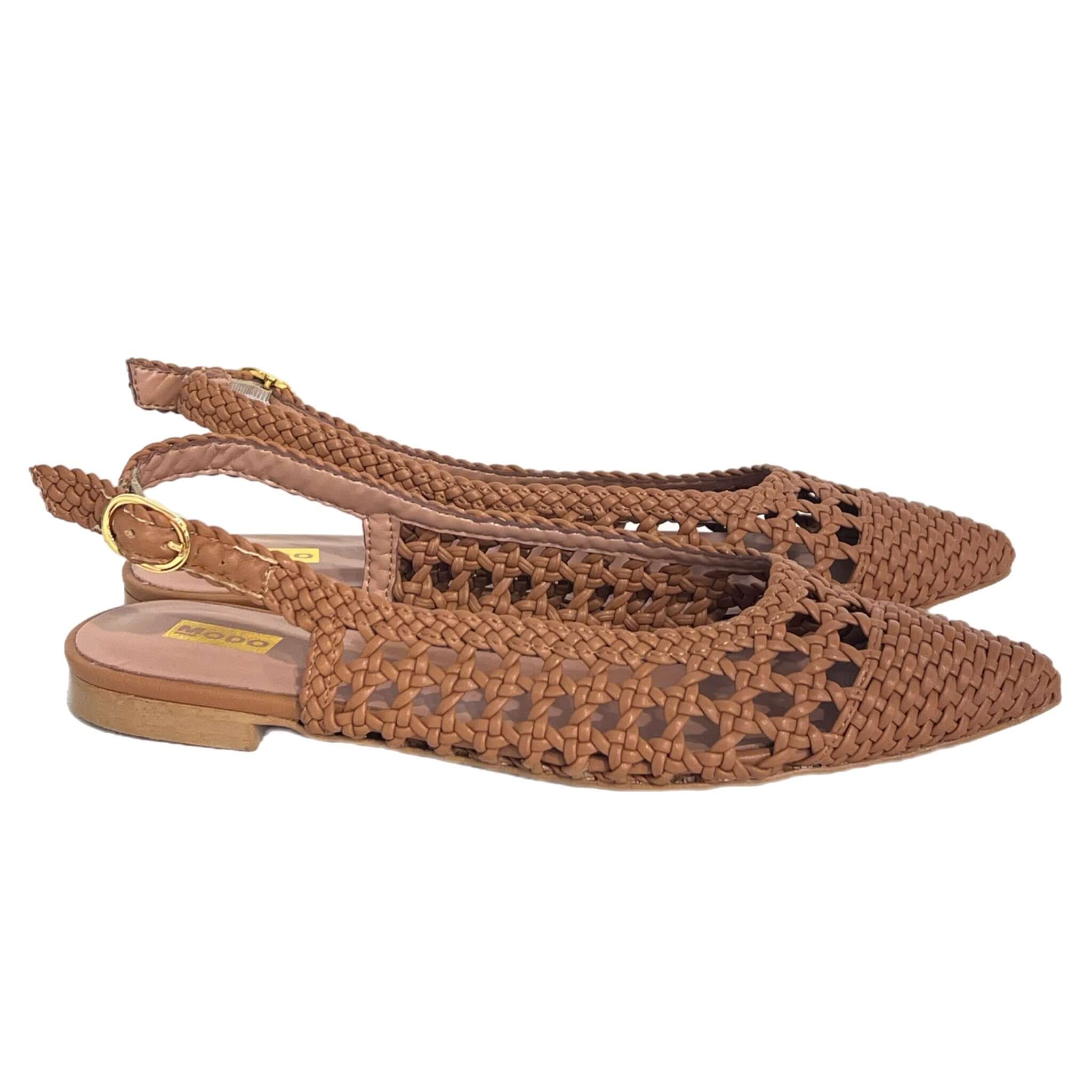 Slingback Flat Intreccio