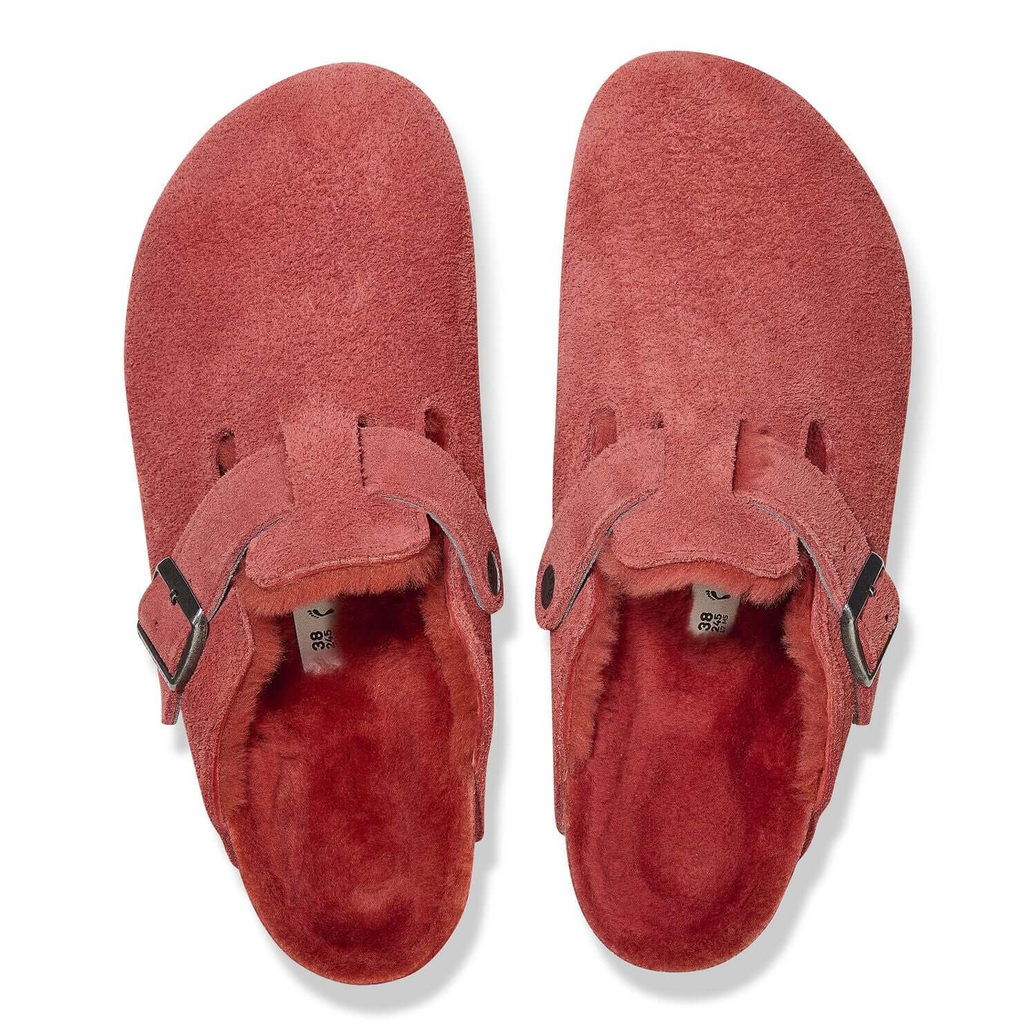 Birkenstock Boston Shearling Sienna Red