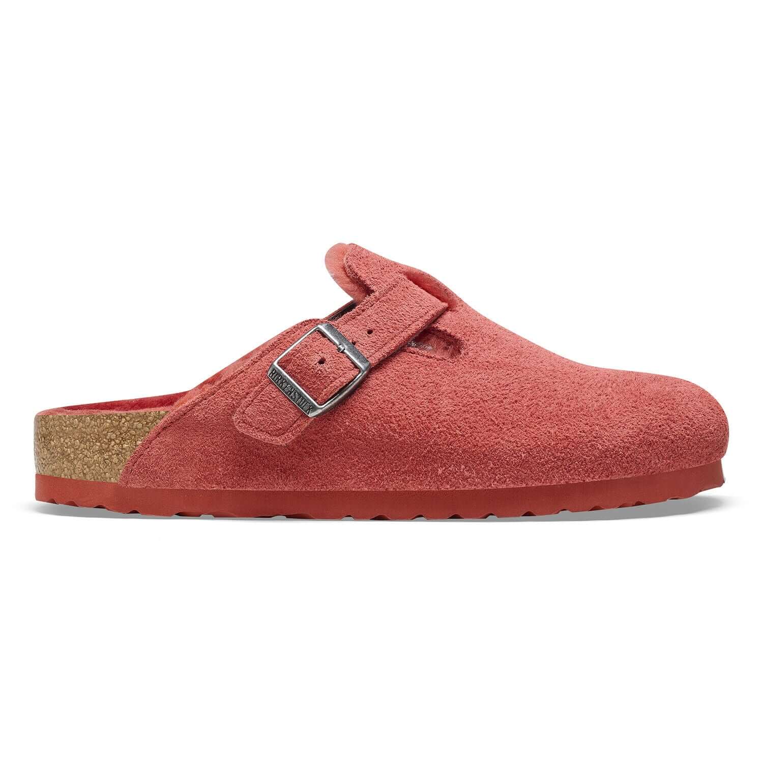 Birkenstock Boston Shearling Sienna Red